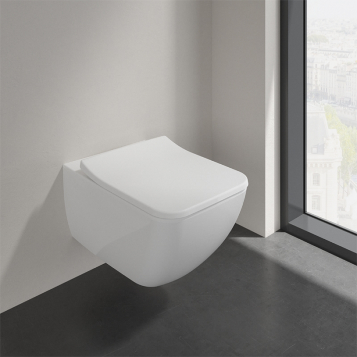 Set vas wc suspendat, cu capac soft close, alb alpin, Villeroy & Boch, Venticello [2]