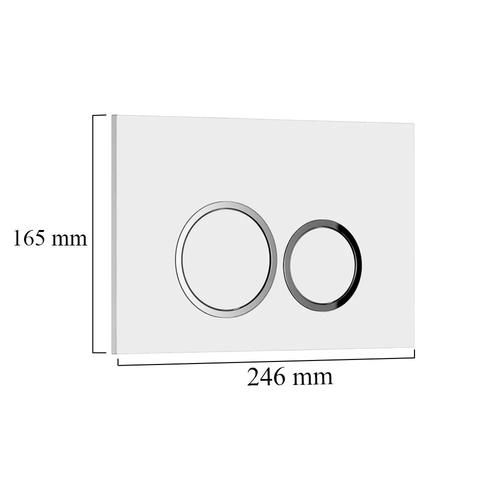 Set vas wc suspendat cu capac, rezervor incastrat si clapeta alba Roya [5]