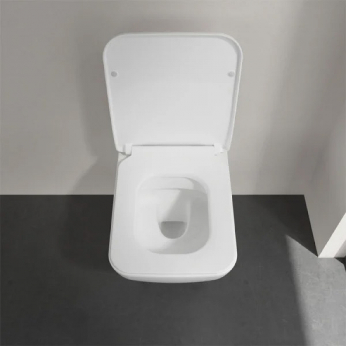 Set vas wc suspendat cu capac soft close si quick release, alb alpin, Villeroy & Boch Collaro [3]