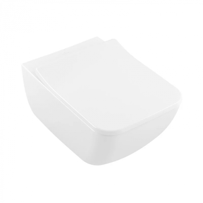 Set vas wc suspendat cu capac soft close si quick release, alb alpin, Villeroy  Boch Collaro