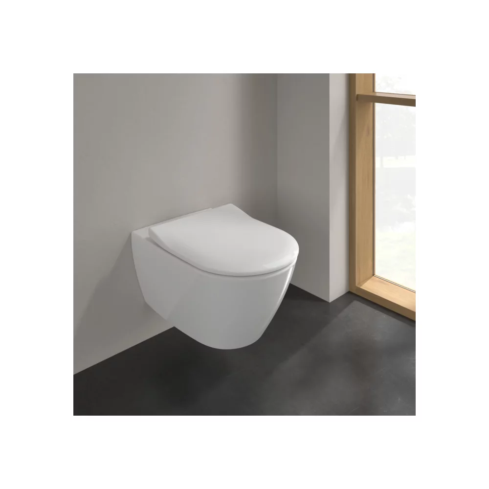 Set vas wc suspendat cu capac soft close si quick release, alb alpin, Villeroy&Boch Subway 2.0 DirectFlush [2]