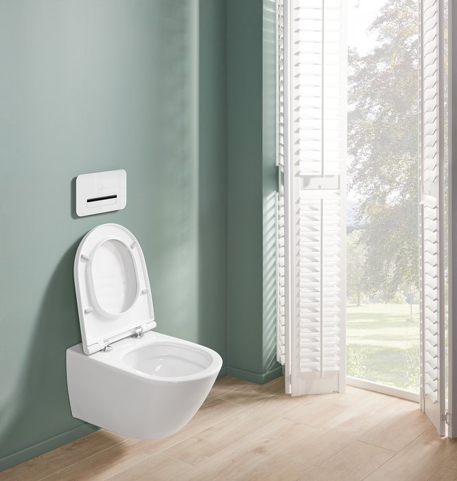 Set vas wc suspendat cu capac soft close și quick release, Villeroy & Boch, Universo [9]