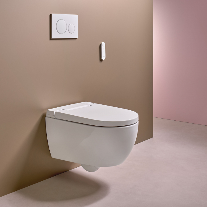 Set vas wc suspendat cu capac softclose si functie bideu Geberit AquaClean Alba [2]