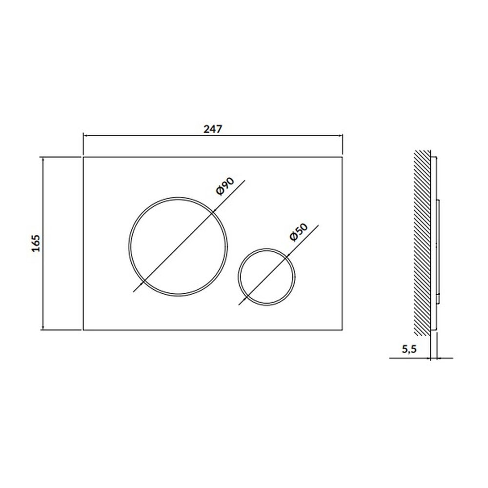 Set vas wc suspendat negru cu capac soft close Oslo, rezervor incastrat si clapeta negru mat Cersanit Opti B2 [5]
