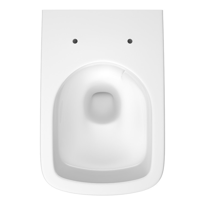 Set vas Wc suspendat patrat, alb si capac duroplast slim Cersanit City Pro [4]