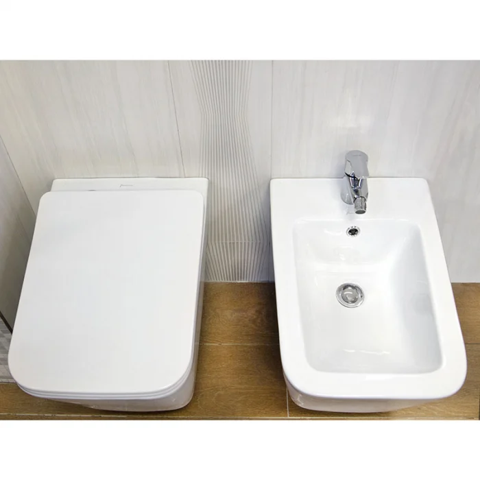 Set vas wc suspendat rimless cu capac quick release si soft close,  Fluminia, Paris si rezervor wc incastrat Grohe Rapid SL [4]
