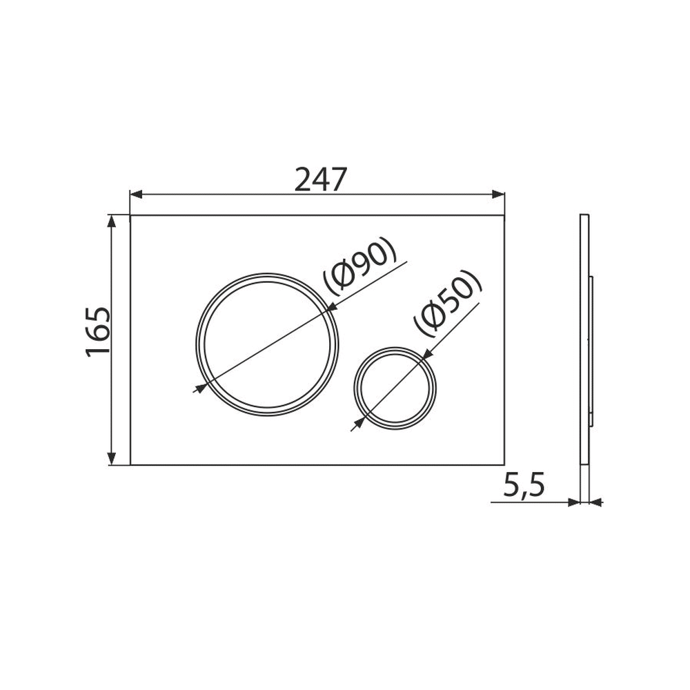 Set vas wc suspendat rimless cu capac soft close Oslo Foglia, rezervor incastrat si clapeta crom lucios, Alcaplast [10]