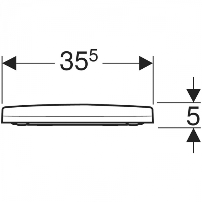 Set vas wc suspendat rimless cu capac soft close din duroplast, alb, Geberit Acanto [8]