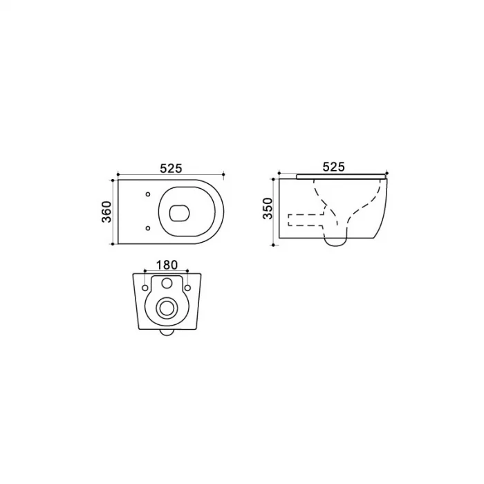 Set vas wc suspendat rimless cu capac soft close Fluminia, Minerva si set rezervor wc incastrat Grohe Rapid SL cu set fixare si clapeta crom Skate Cosmopolitan Grohe [8]