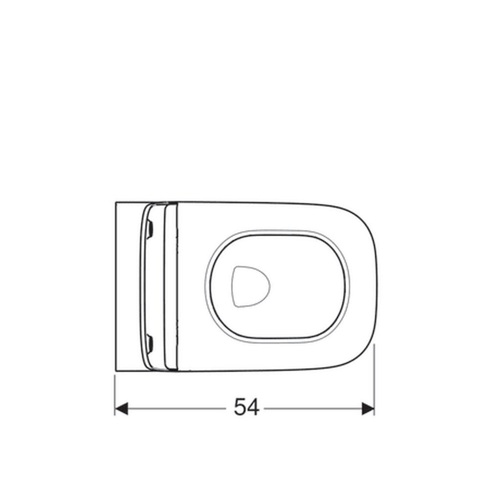 Set vas wc suspendat rimless cu capac soft close Geberit Smyle Square, rezervor incastrat si clapeta alba [5]