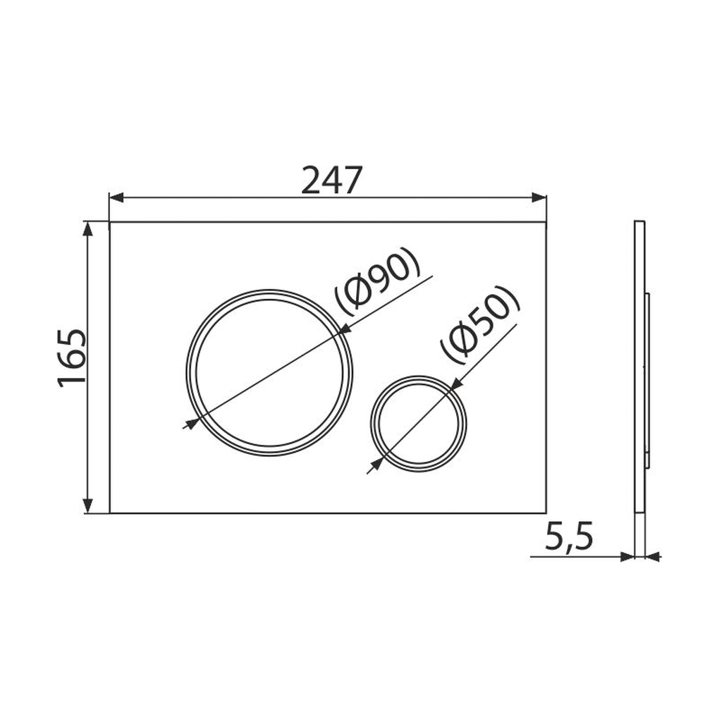 Set vas wc suspendat vortex cu capac soft close Oslo, rezervor incastrat si clapeta alba Alcaplast [8]