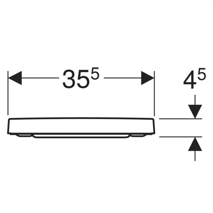 Set vas WC suspendat, rimless, forma dreptunghiulara, cu capac soft close din duroplast, alb, Geberit Selnova Square [7]