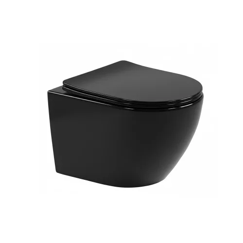 Set vas wc suspendat rimless Leziter Delano cu cadru wc suspendat cu rezervor wc incastrat Villeroy & Boch ViConnect si clapeta de actionare dual-flush, negra, Villeroy & Boch ViConnect [2]