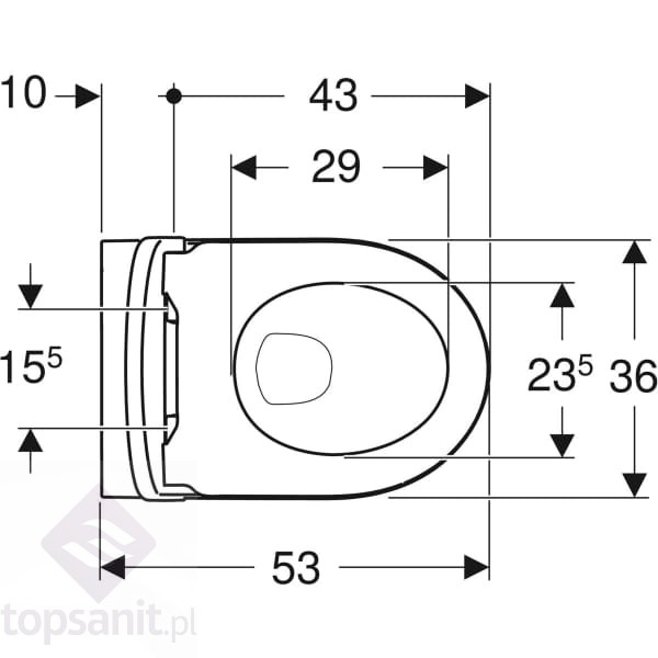 Set vas wc suspendat rimless cu capac soft close,  forma ovala, alb, Geberit iCon [2]