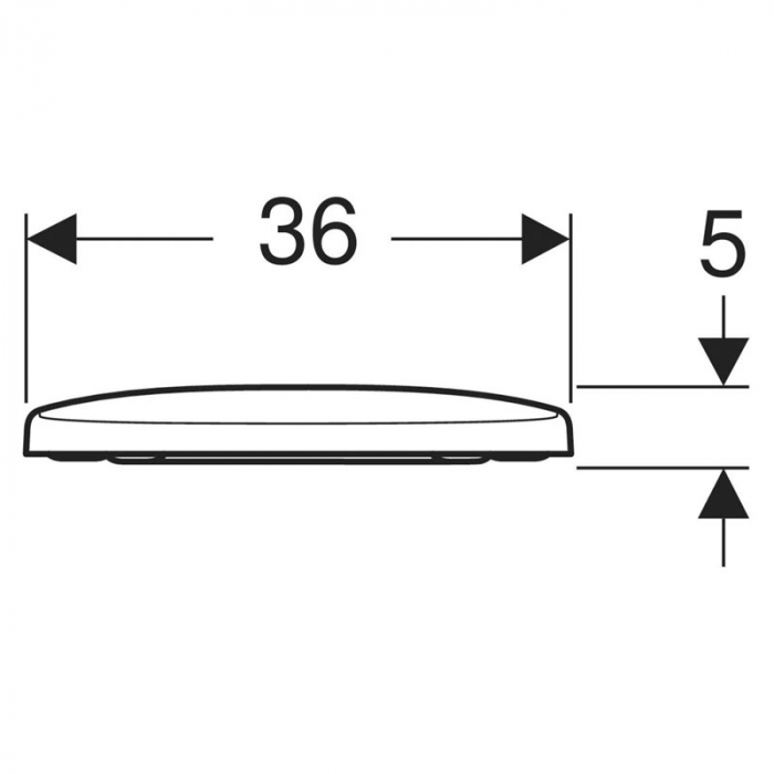 Set vas WC suspendat semirotund, rimless, cu capac soft close din duroplast, alb, Geberit Selnova [6]