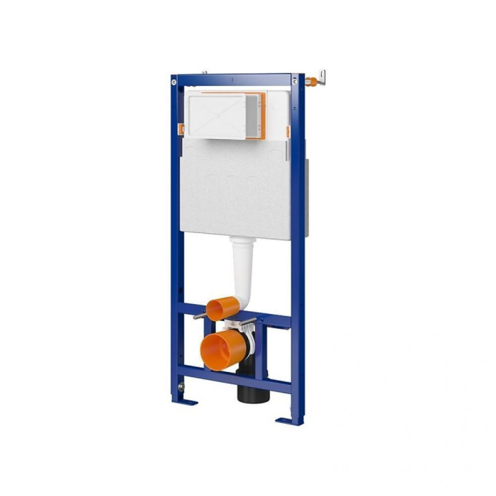 Set vas wc suspendat Virgo CleanOn cu capac soft close, rezervor incastrat si clapeta crom lucios Opti [5]