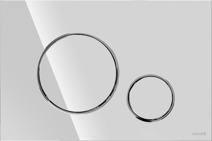 Set vas wc suspendat Virgo CleanOn cu capac soft close, rezervor incastrat si clapeta crom lucios Opti [4]