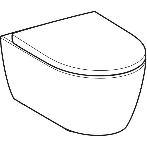 Set vas WC alb suspendat cu sistem TurboFlush, cu capac WC alb SoftClose, Geberit iCon [3]