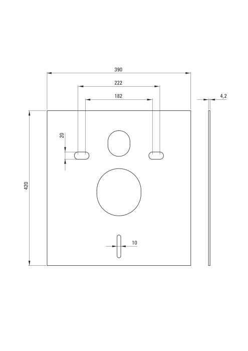 Set wc ingropat, 6 in 1, alb, cadru cu vas wc, capac si buton spalare, Deante Poenia [3]