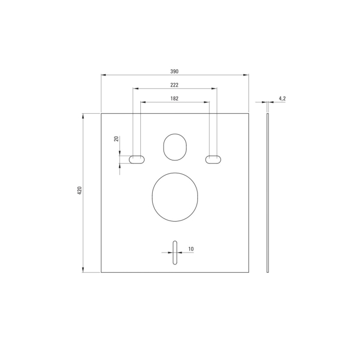 Set wc ingropat, 6 in 1, alb, cadru cu vas wc, capac si buton spalare, Deante Boro [3]