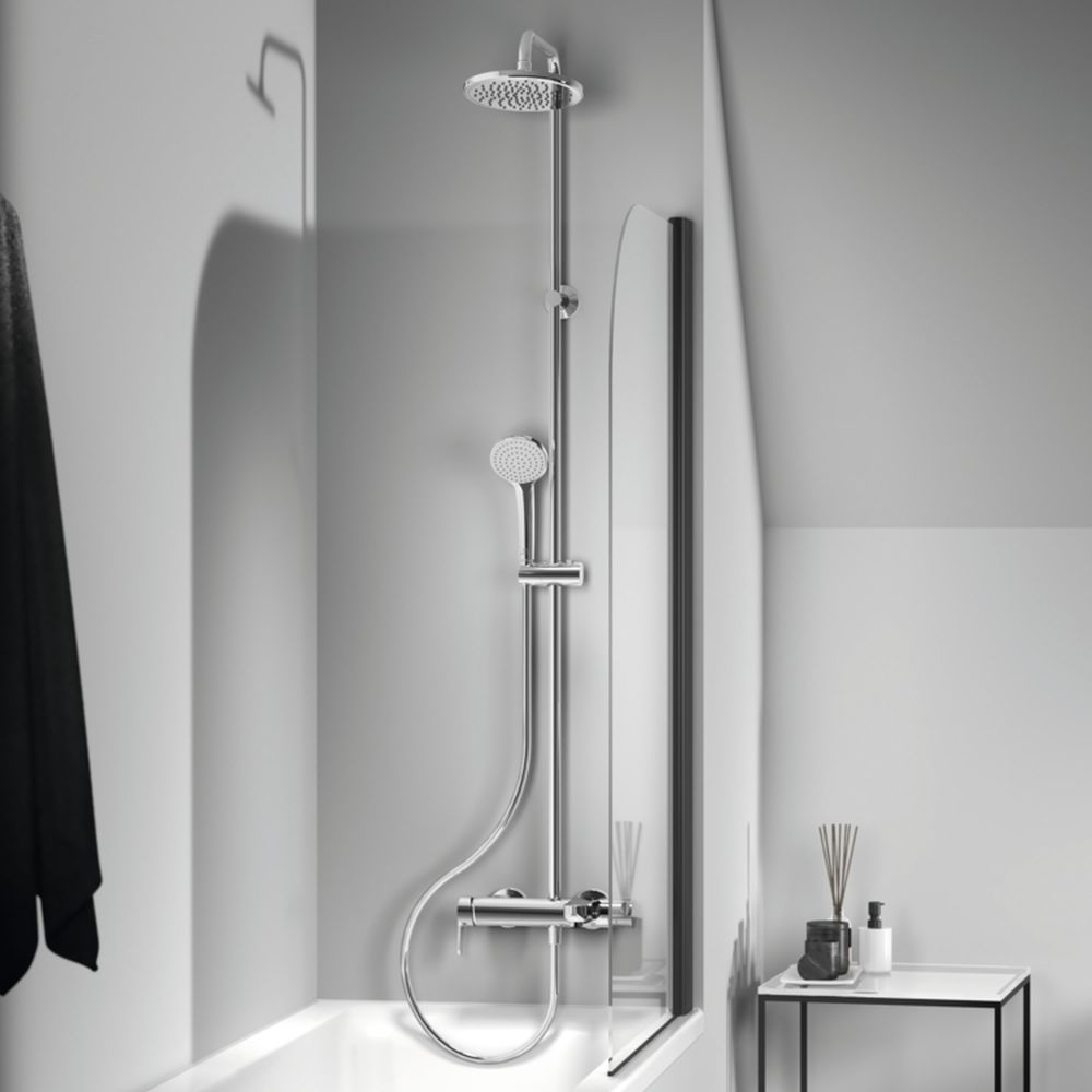 Coloana de dus cu baterie monocomanda si pipa cada Ideal Standard Cerafine O crom lucios [2]