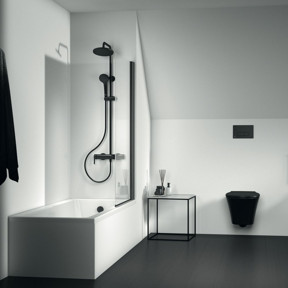 Coloana de dus cu baterie monocomanda si pipa cada Ideal Standard Cerafine O II negru mat [3]