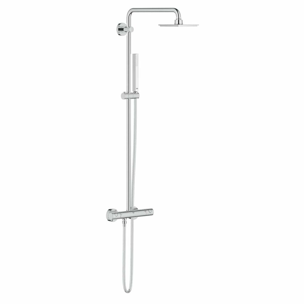 Coloana de dus crom cu baterie termostatata Grohe Euphoria System 150