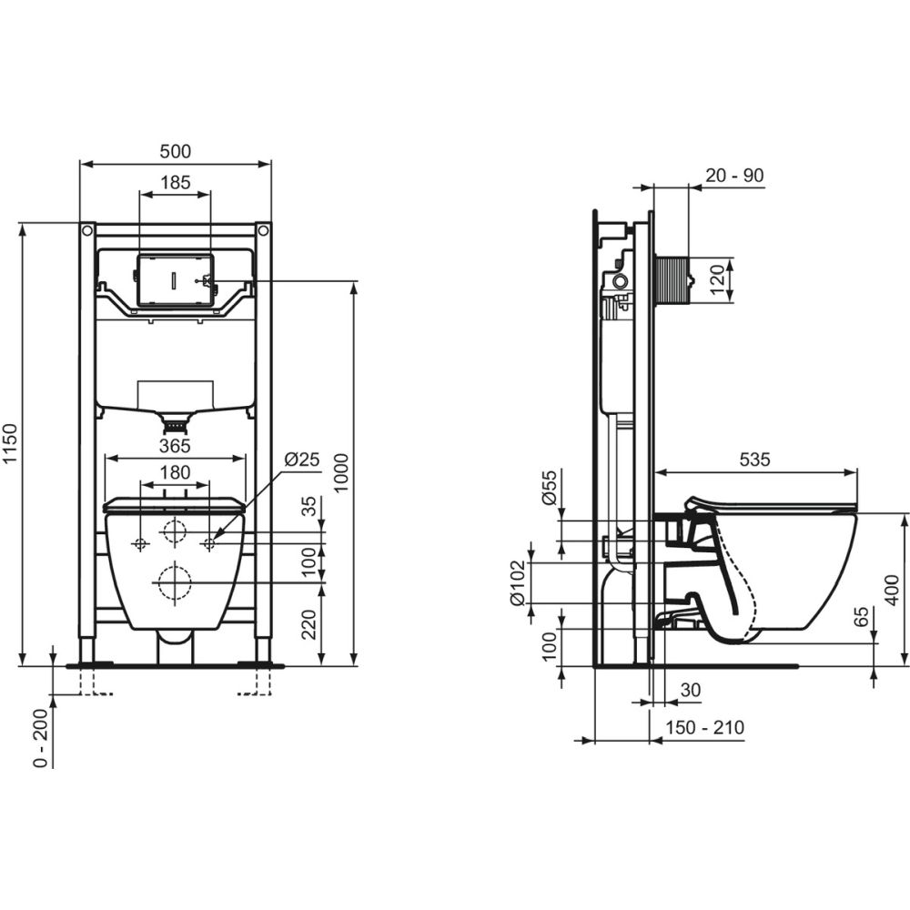 Rezervor wc incastrat Ideal Standard Prosys 120M II [5]