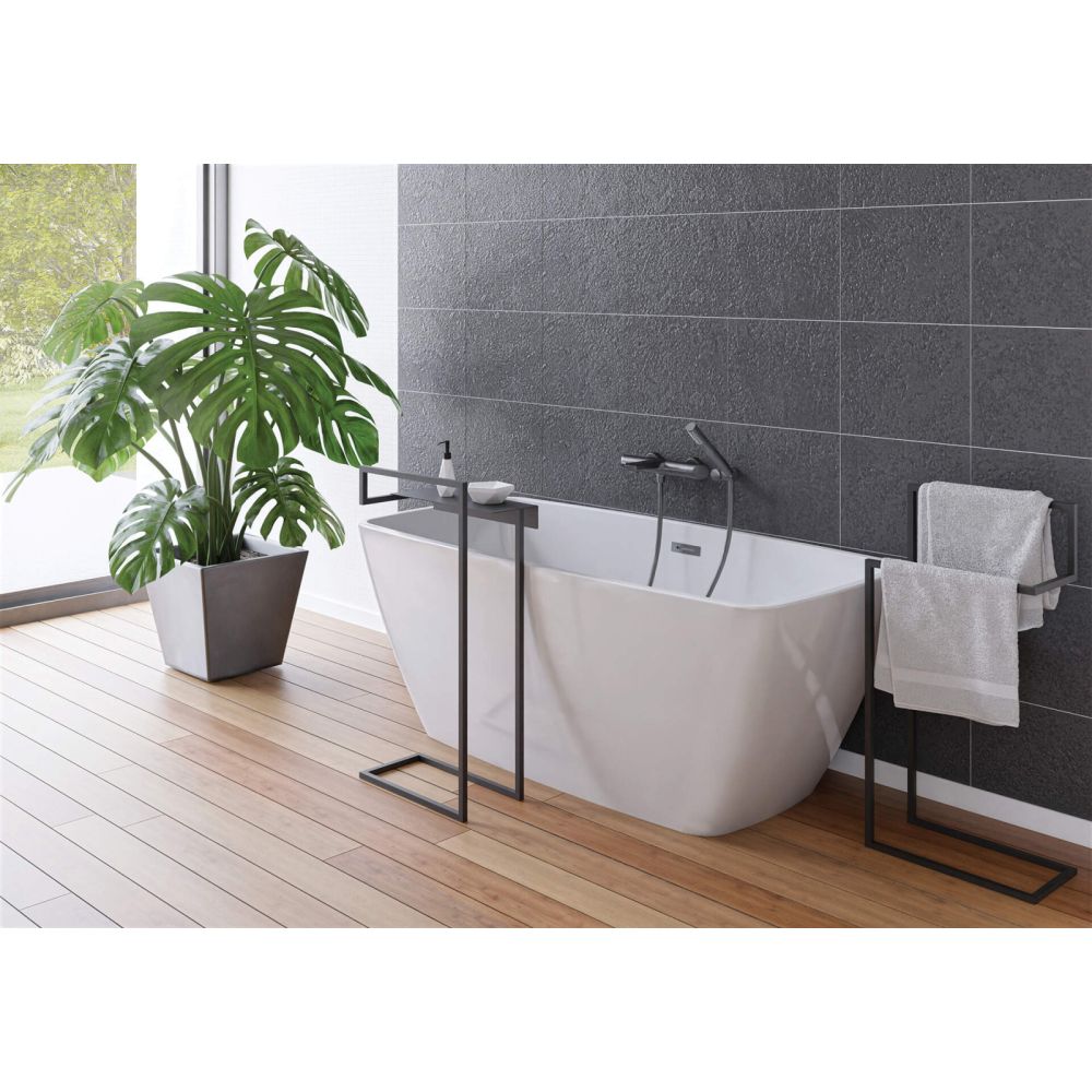 Suport accesorii baie negru freestanding Deante, Mokko [2]