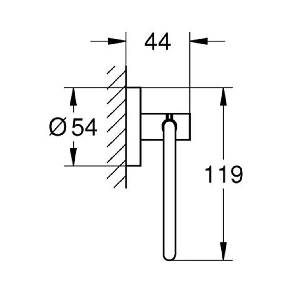 Suport hartie igienica Grohe Essentials auriu periat Cool Sunrise [2]