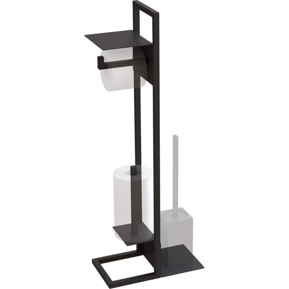 Suport hartie igienica negru freestanding Deante, Mokko [3]
