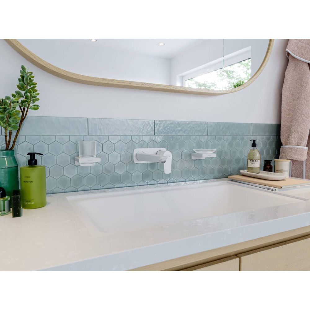 Suport pahar periute de dinti culoare alb mat Hansgrohe AddStoris 41749700 [2]