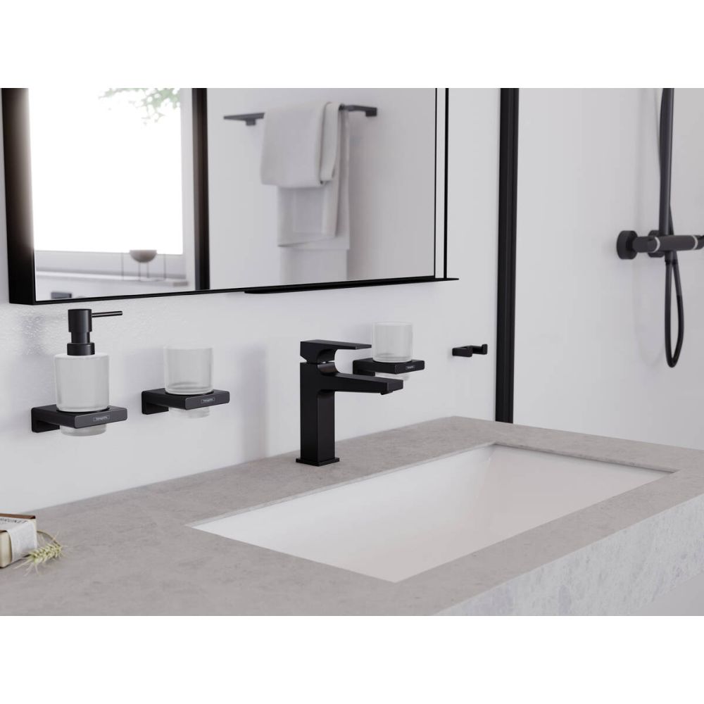 Suport pahar periute de dinti culoare negru mat Hansgrohe AddStoris 41749670 [2]