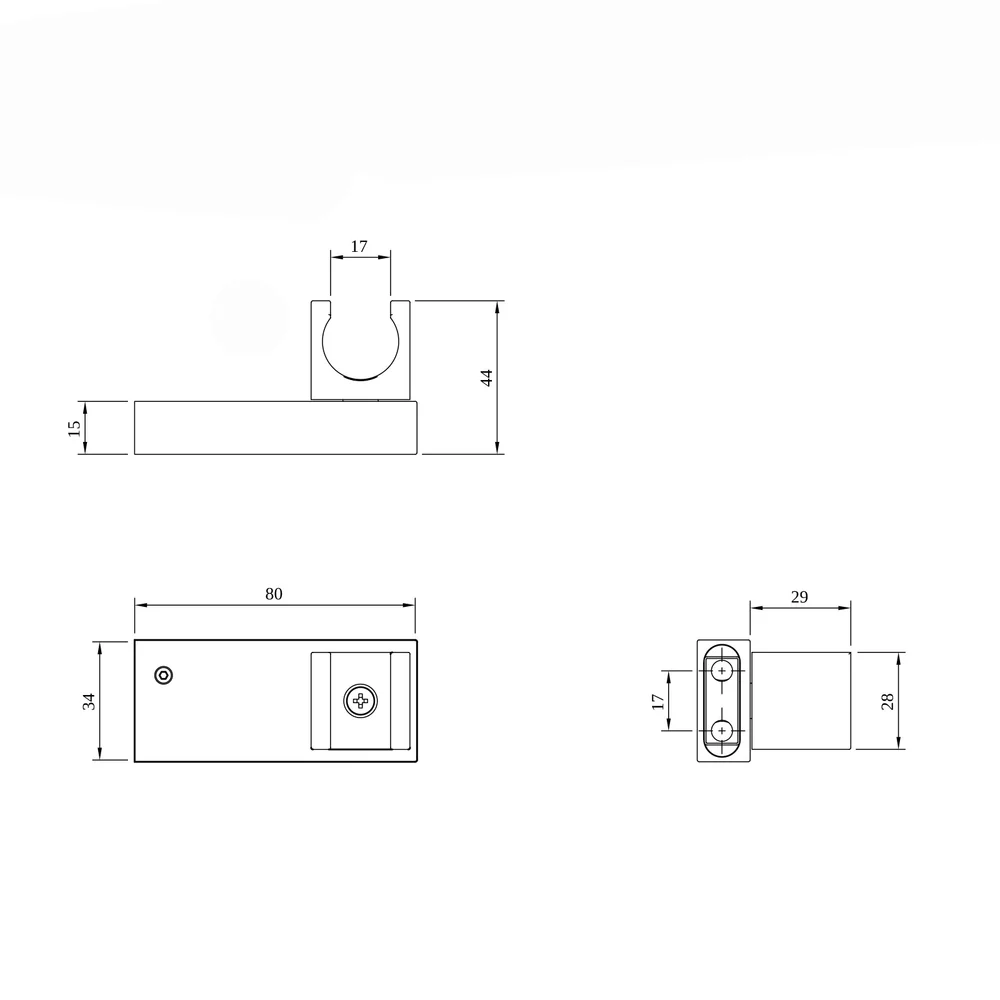 Suport para de dus, auriu periat, Villeroy&Boch Universal [2]
