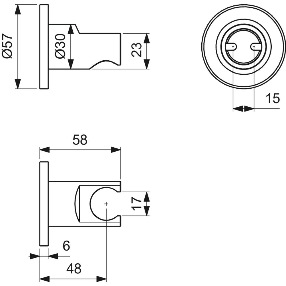 Suport para dus Ideal Standard Multisuite crom lucios [3]
