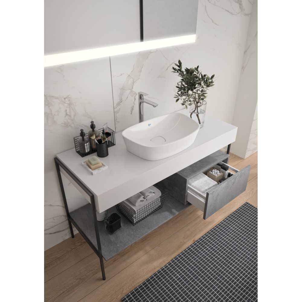 Blat pentru lavoar Ideal Standard Adapto 120 cm alb lucios [3]