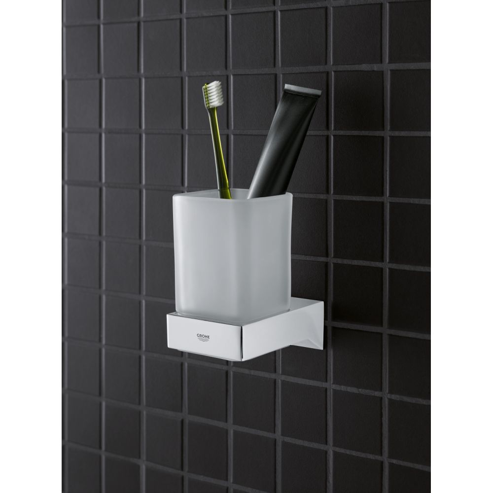 Suport pentru pahar sau dozator sapun Grohe Selection Cube, crom [5]