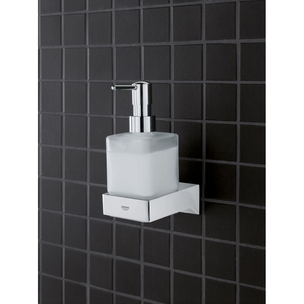 Suport pentru pahar sau dozator sapun Grohe Selection Cube, crom [6]