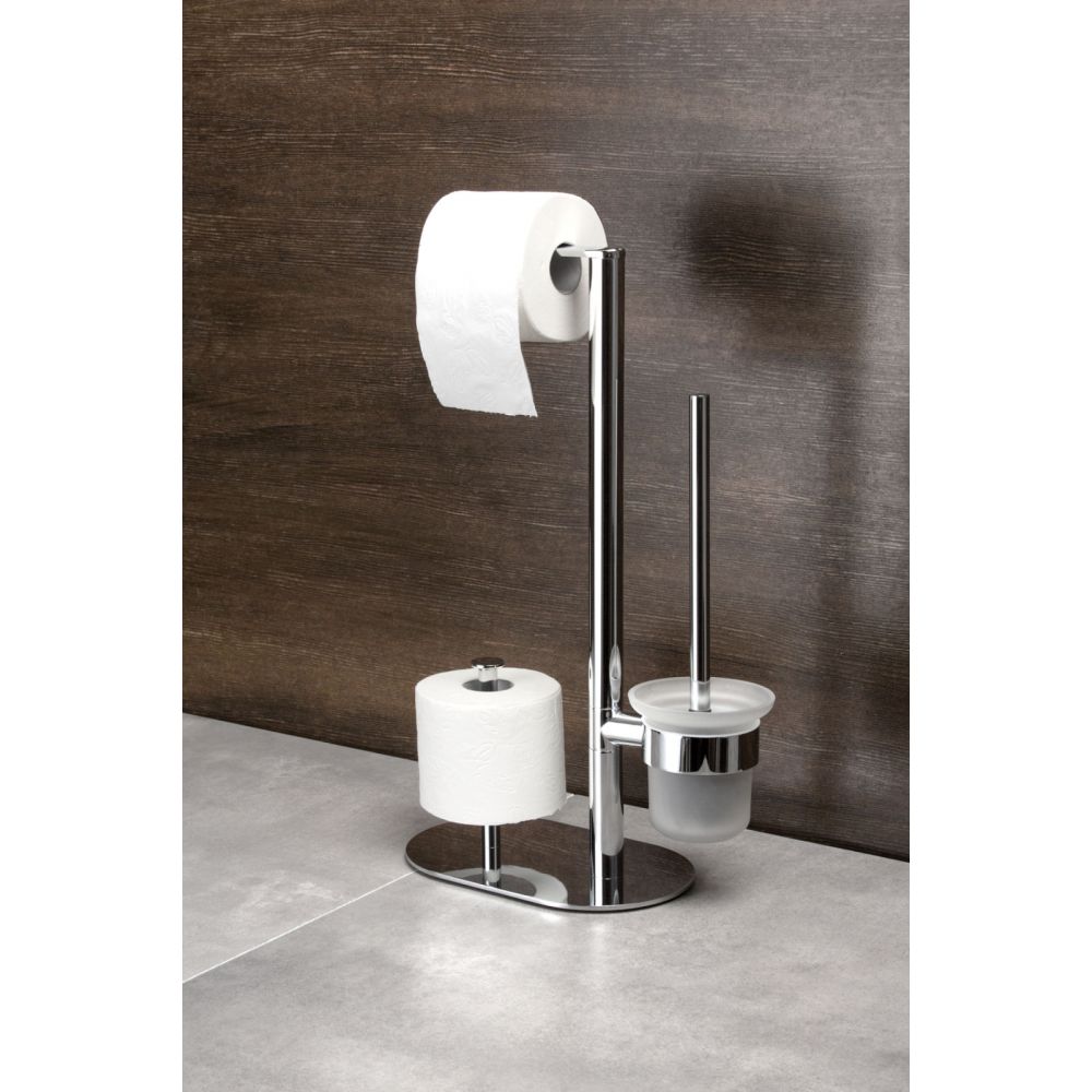 Suport perie wc multifunctional crom lucios, Deante Round [2]