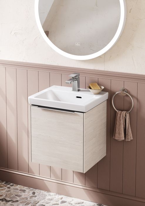 Suport prosop 164x32x185mm, rotund, crom lucios, Villeroy & Boch Elements - Tender [4]
