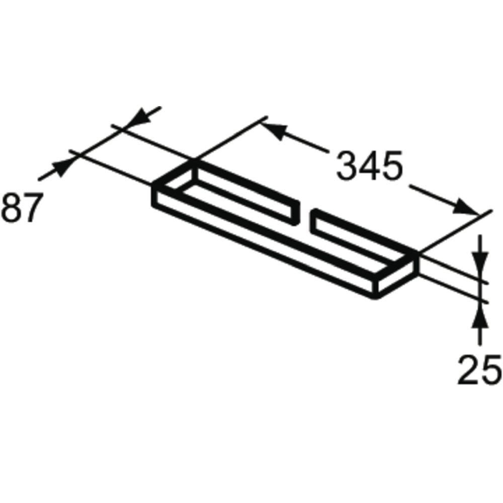 Suport prosop baie pentru mobilier Ideal Standard Adapto Cubo 35 cm crom lucios [5]