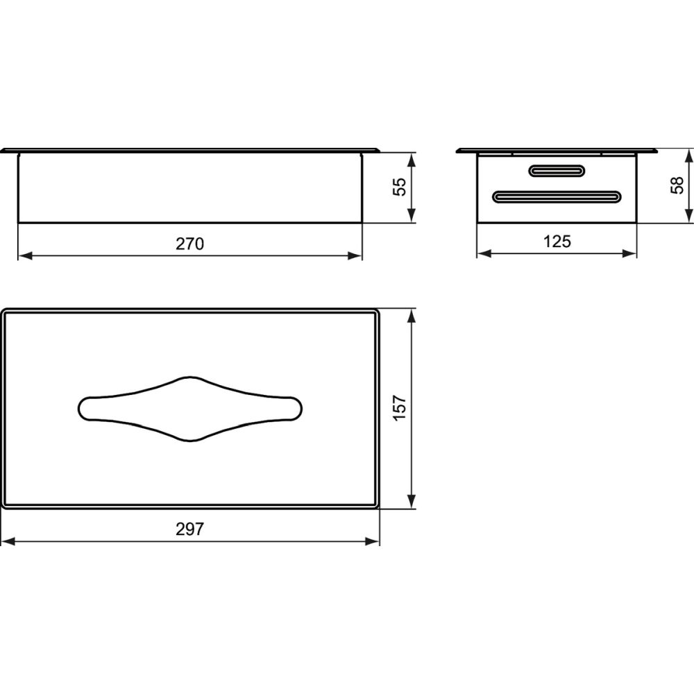 Dispenser pentru prosoape de hartie crom lucios Ideal Standard IOM [2]