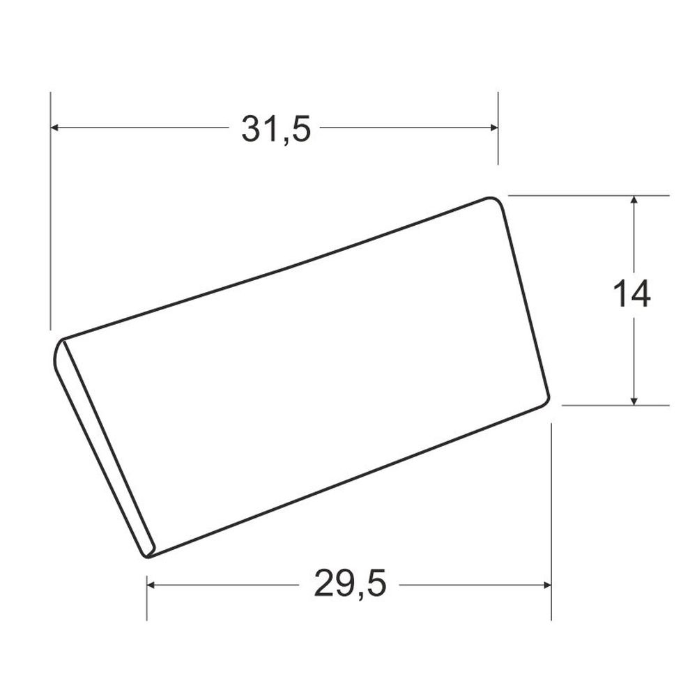 Tetiera cada baie, culoare gri, Besco Comfy [3]