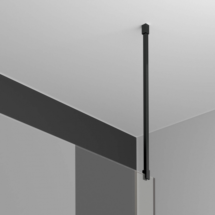 Tija de fixare in tavan, pentru cabina de dus, negru, 62 cm,  Deante Prizma [2]