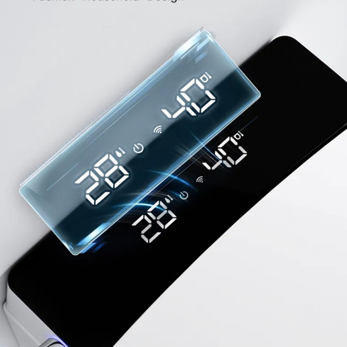 Toaleta inteligenta suspendata negru cu functie bideu,capac soft close inclus, incalzire colac Smart Foglia [7]