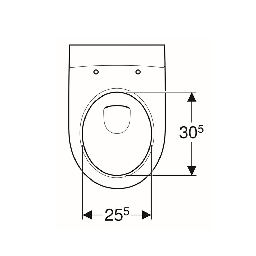 Vas wc suspendat rimless alb, rotund, Geberit iCon [6]