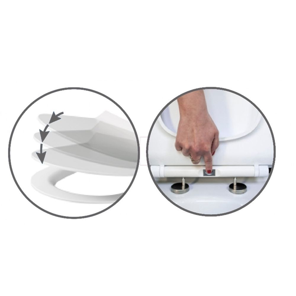 Set vas wc suspendat rimless cu capac soft close si easy off Cersanit, City [4]
