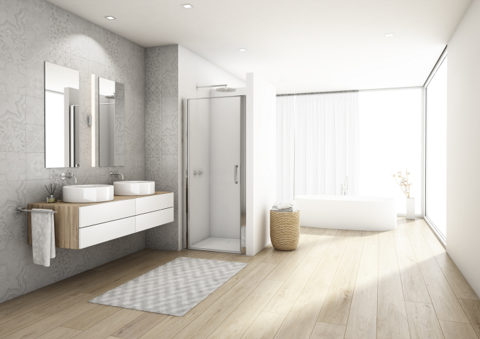 Usa batanta de dus in nisa, 700 mm, crom, Ronal Divera [2]