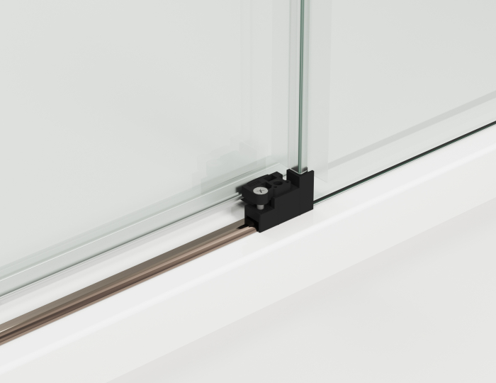 Usa culisanta de dus in nisa, 1600 mm, champagne metal, doua elemente, Ronal Oriana [5]