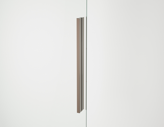 Usa culisanta de dus in nisa, 1600 mm, champagne metal, doua elemente, Ronal Oriana [8]